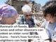 Edith Schaecher, center, and her daughter and granddaughter look at a photo album recovered from her tornado-damaged home in Greenfield, Iowa, in May 2024. AP Photo/Charlie Neibergall